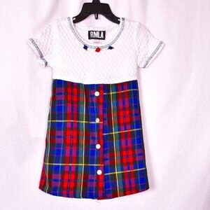 RMLA Girl's Plaid Dress Size 3T